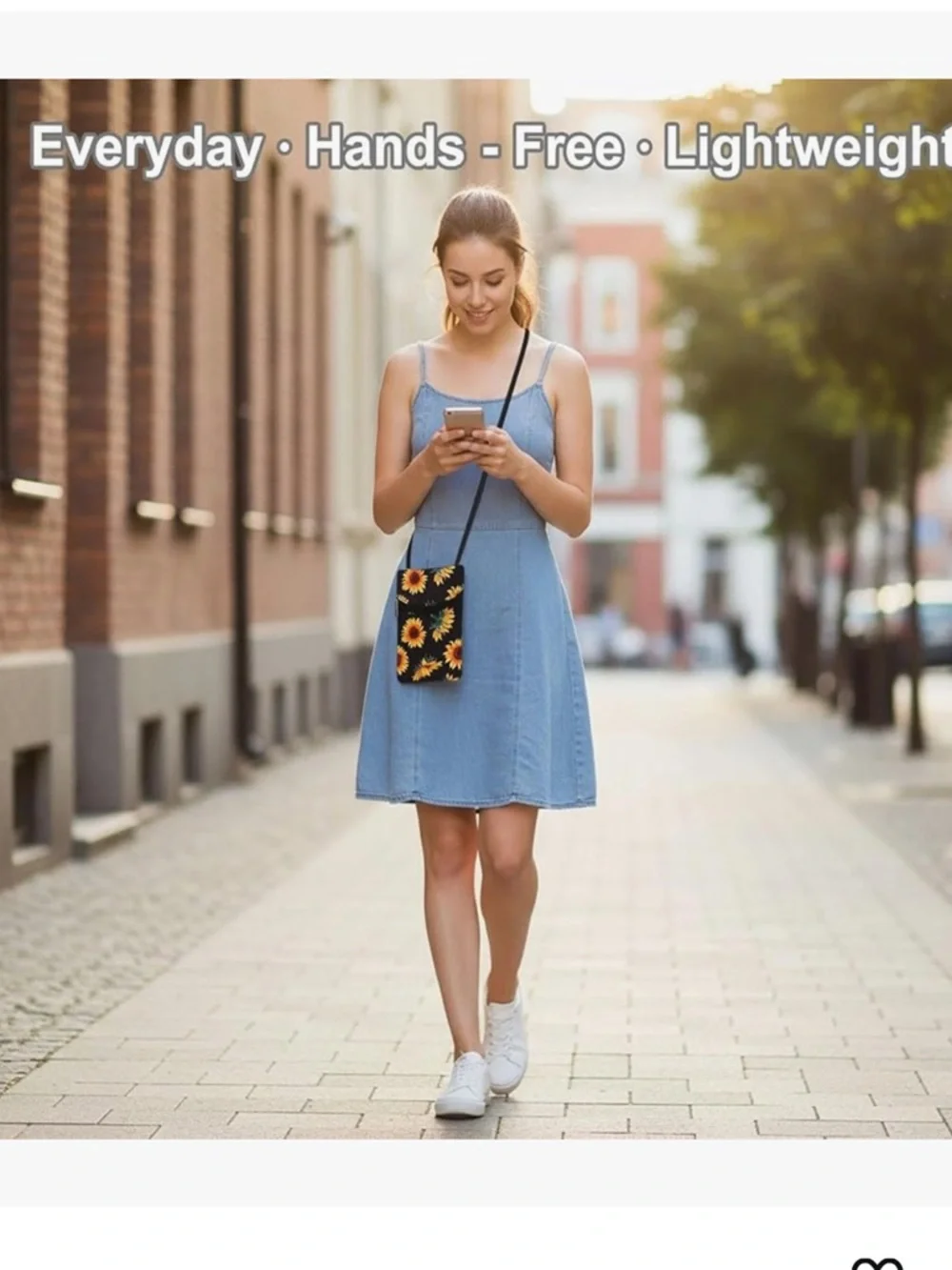 Small Crossbody Women Cell Phone Purse Wallet Bag With Shoulder Strap - Picture 4 of 7